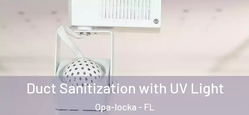 Duct Sanitization with UV Light Opa-locka - FL